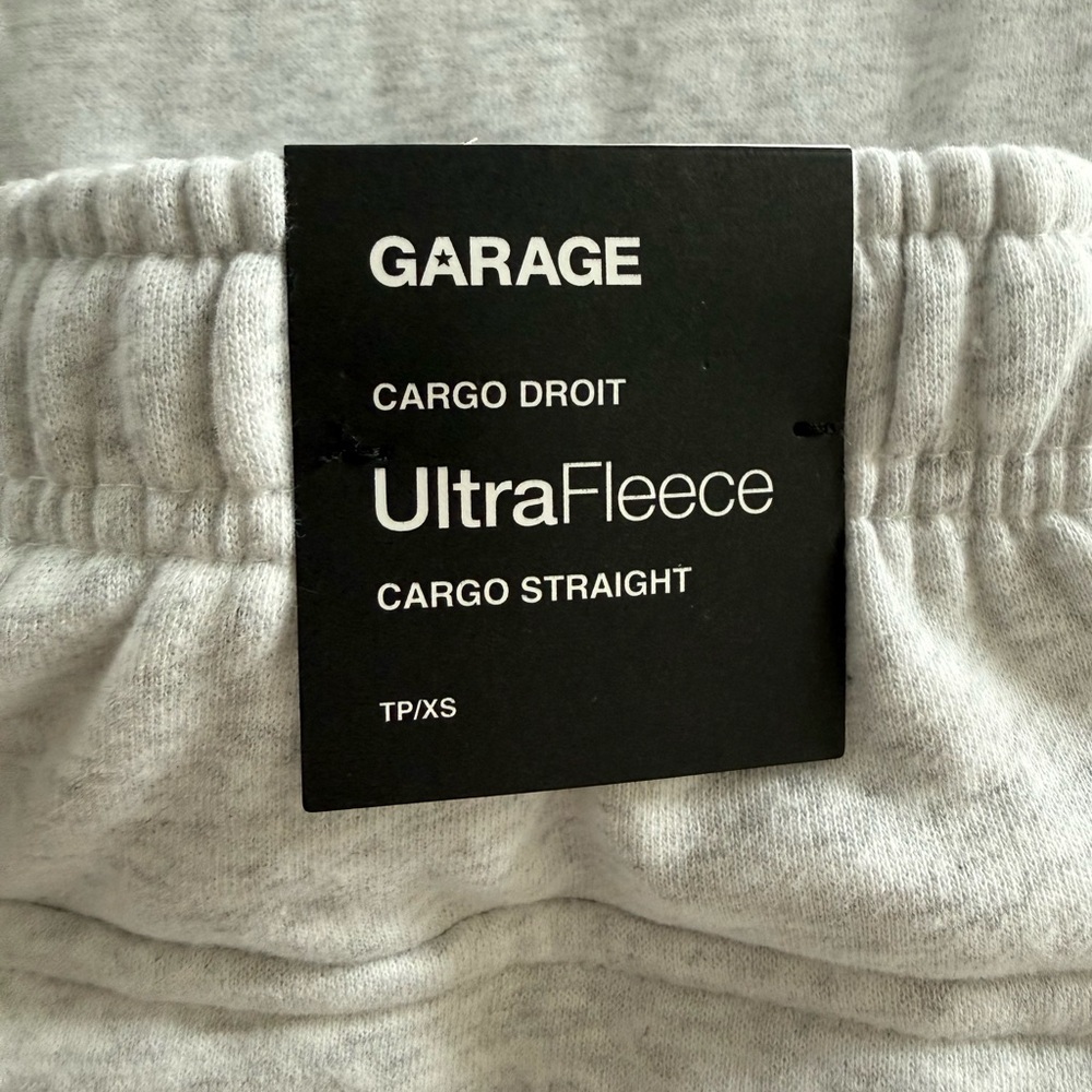 Garage UltraFleece Cargo Straight Grey Sweatpants NWT Size XS - Picture 8 of 10